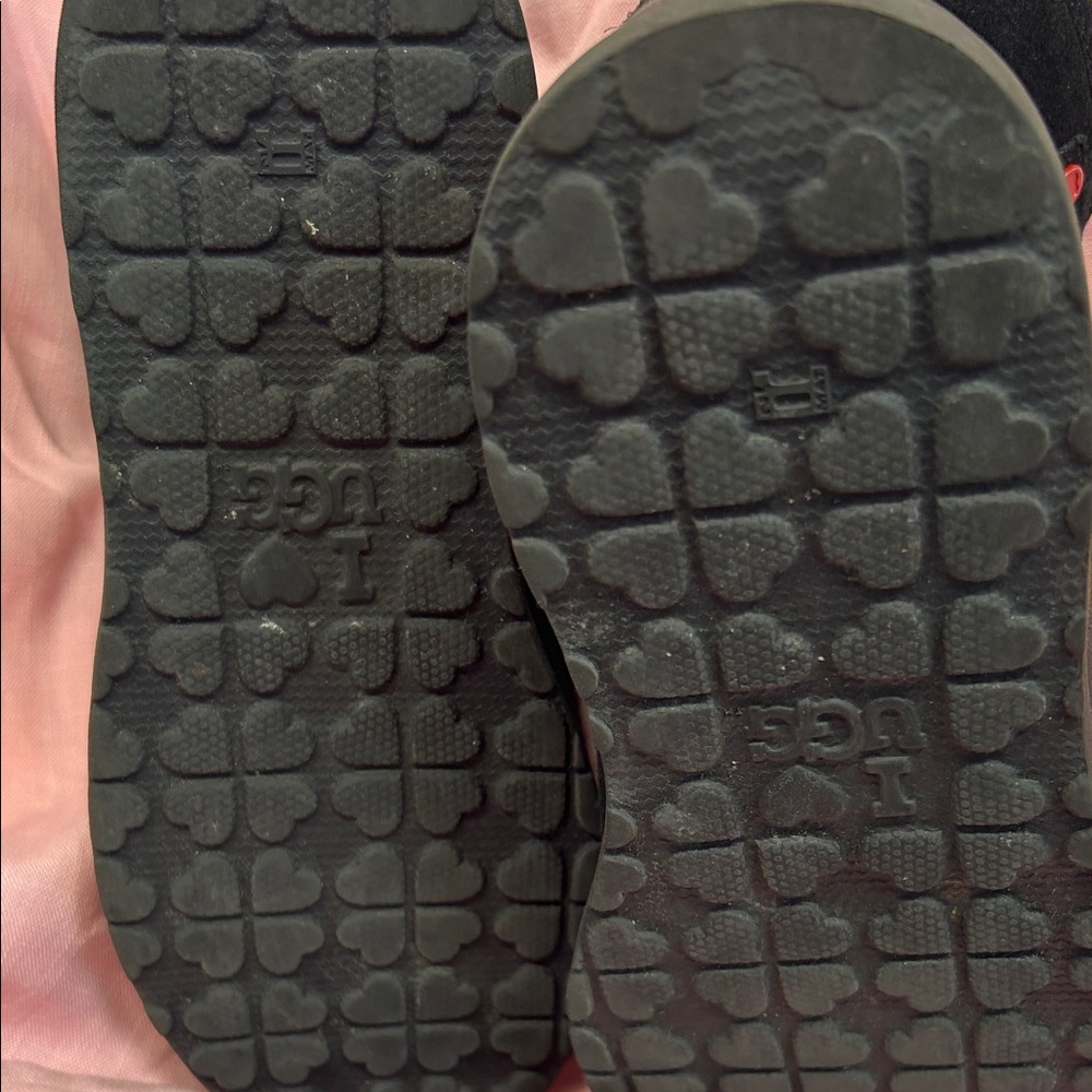 UGG Black Boots with Heart Detail - Picture 5 of 6